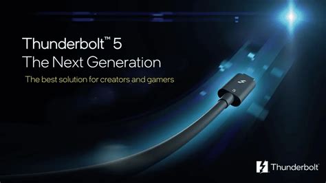 Tell your gamer friends: Intel Thunderbolt 5 is coming with up to 120 Gbps speed - MSPoweruser