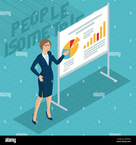 Young woman at the business presentation Stock Vector Image & Art - Alamy