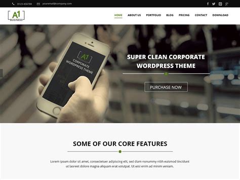 Top 25 Free WordPress Themes for Business Websites