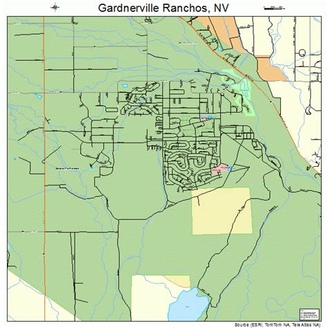 Gardnerville Ranchos Nevada Street Map 3226500