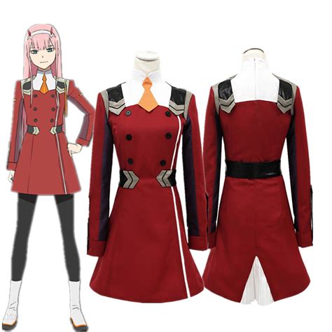 Zero Two Cosplay Anime DARLING In The FRANXX ZERO TWO 002 Outfit Dress Women Costume Sexy Dress ...