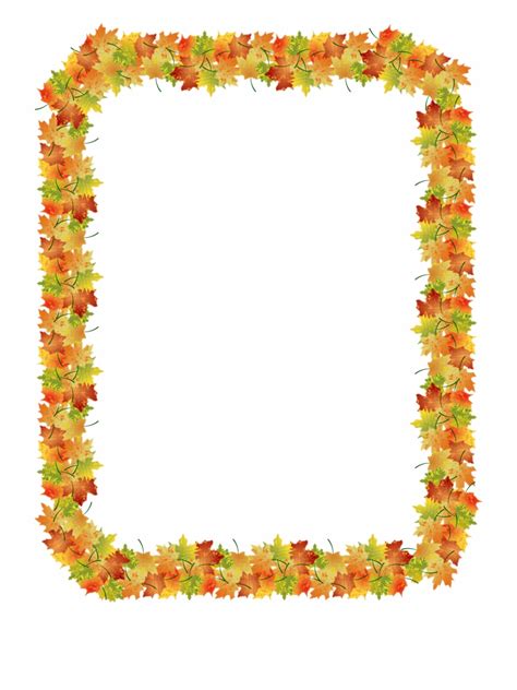 Autumn Border Png - Clip Art Library