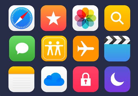 36 Apple Apps Vector Icons - Graphicsfuel