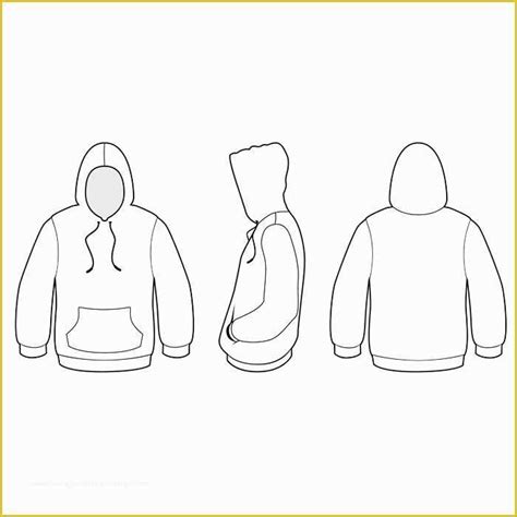 Hoodie Design Template Free Of the Gallery for Hoo Template Front and Back ...