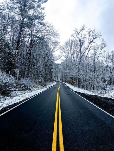 Snowy Road | Winter wallpaper, Nature photography, Iphone wallpaper winter