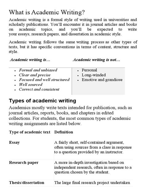 Academic Writing | PDF