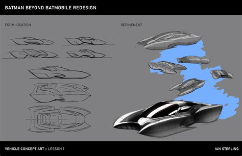 Batman Beyond Batmobile Concept Art