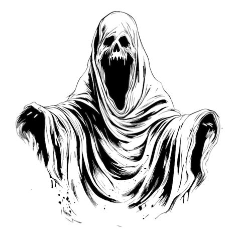 Premium Vector | Halloween scary ghost vector