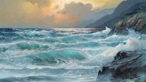 Famous Ocean Wave Painting at PaintingValley.com | Explore collection of Famous Ocean Wave Painting