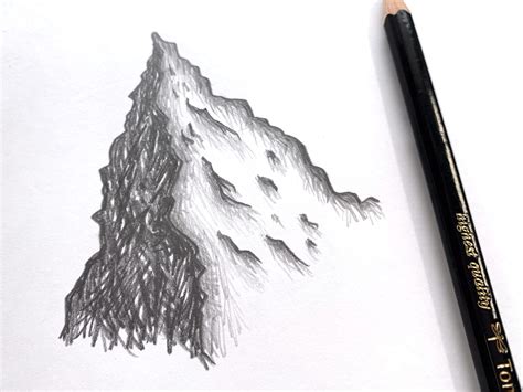 Mountain Tutorial Using the MONO Drawing Pencil Set - Tombow USA Blog