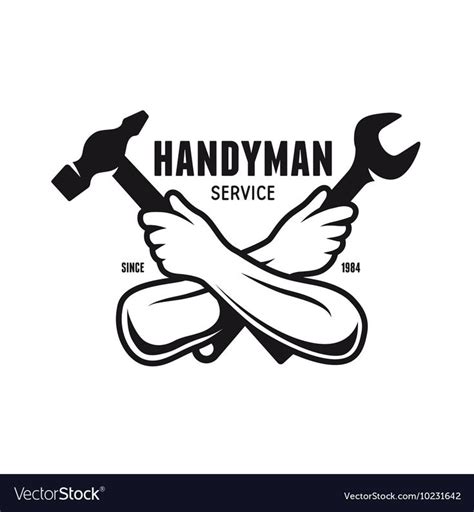 Handyman service emblem Carpentry related Vector Image , #SPONSORED, #emblem, #service, # ...