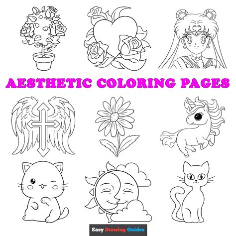 cool aesthetic coloring pages Aesthetic coloring pages