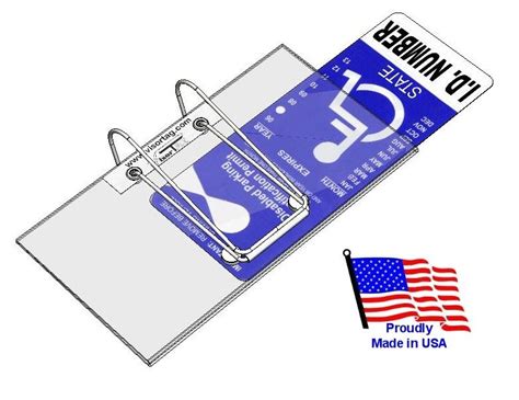 Disabled Parking Placard Holder and Cover | Cool tools, Placards, Holder