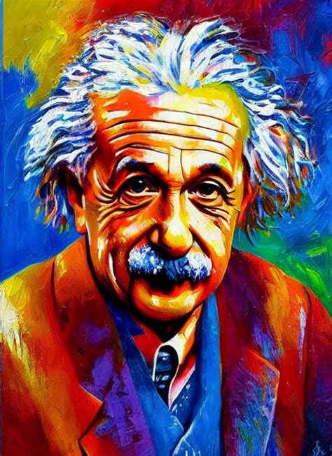 portrait of albert einstein, vivid, intricate, highly | Stable Diffusion