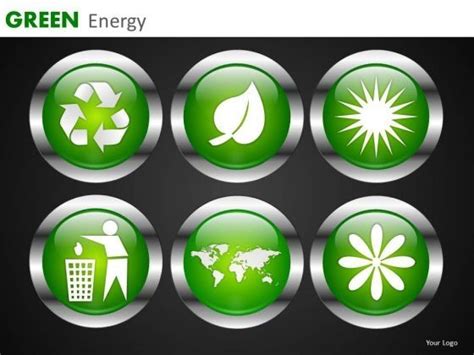 Green Energy Editable Graphics Slides PowerPoint Templates