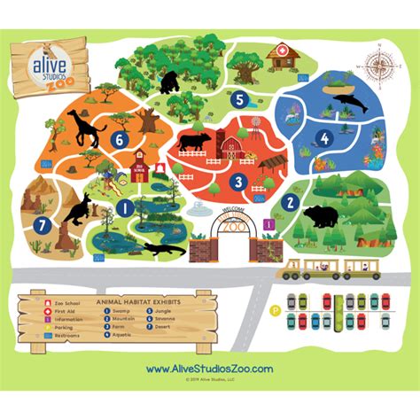 Zoo Map For Kids - Coreen Charlotta