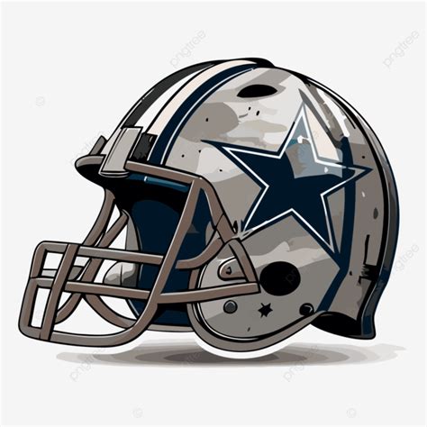 Cowboys Football Helmet Vector Clipart, Football Clipart, Helmet Clipart, Dallas Cowboys Helmet ...