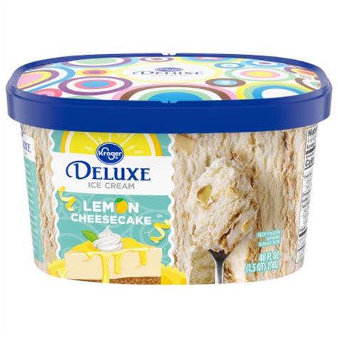 Kroger® Deluxe Lemon Cheesecake Ice Cream Tub, 48 oz - Kroger