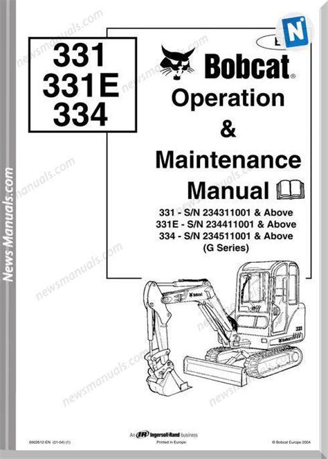 Bobcat 331 334 Shop Manual