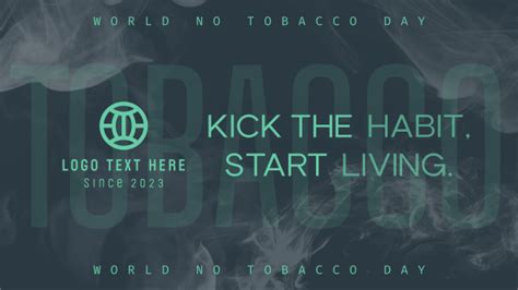 No Tobacco Day Typography