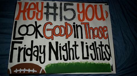 Cute Football Signs Ideas