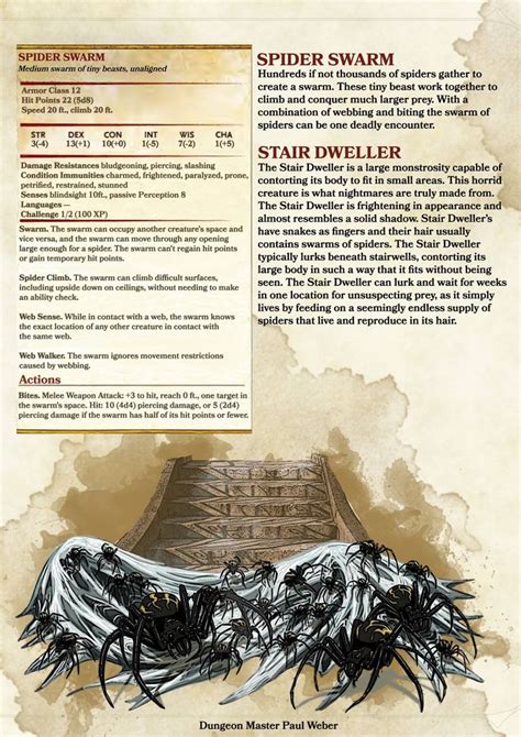 Spider Swarm | Dungeons and Dragons Homebrew