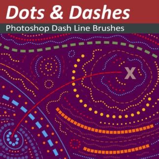 20 Free Dashed and Dotted Line Brushes for Photoshop - GrutBrushes