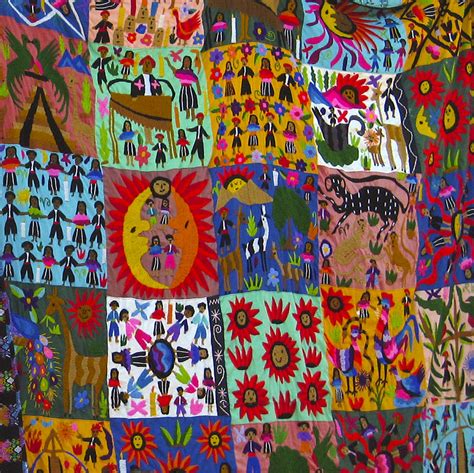 Guatemala Folk Art Quilt Photograph by Kurt Van Wagner