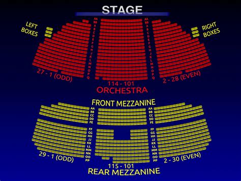 Gershwin Theatre Seating Chart Obstructed View - Bios Pics