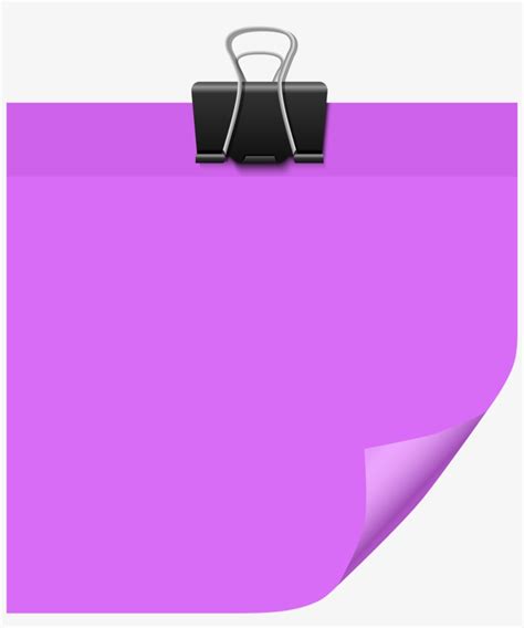 Sticky Note Purple Png Clip Art - Sticky Note Pink Png - Free Transparent PNG Download - PNGkey