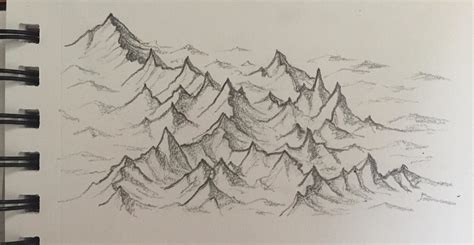 Mountains pencil drawing. First post after a few months of drawing on and off. : r/mapmaking