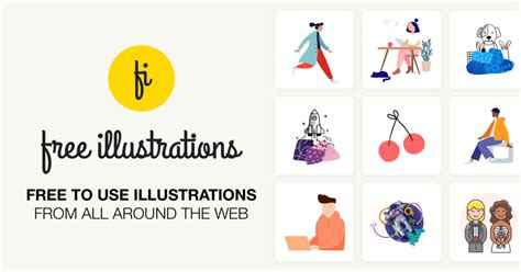 Free illustrations | Free to use PNG vector SVG illustrations