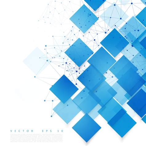 Vector blue squares. Abstract background. — Stock Vector © ikatod #83713476