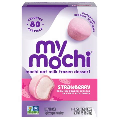 My Mochi™ Vegan Strawberry Oat Milk Frozen Dessert, 6 ct / 1.25 oz - Smith’s Food and Drug