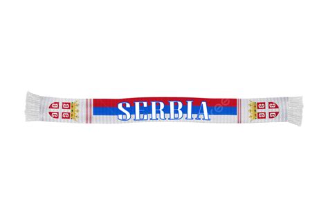 Serbian Flag Scarf Vector Art Illustration, Serbia Flag, Fifa World Cup, Scaffold Serbia Fans ...