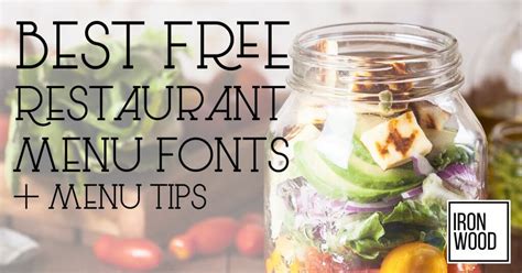 Restaurant Menu Fonts For Free + Menu Tips | How To Create Your Menu