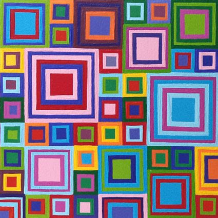 Modern Squares Paintings by shauno