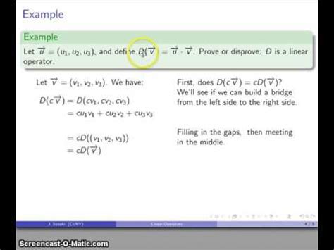 Linear Operators - YouTube