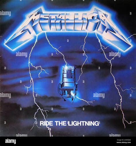 Metallica Ride the Lightning 12'' Vinyl Lp - Vintage Cover Stock Photo - Alamy