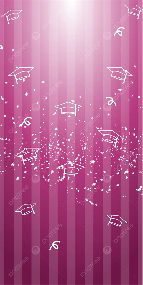 End Of School Graduation Pink Background Wallpaper Image For Free Download - Pngtree