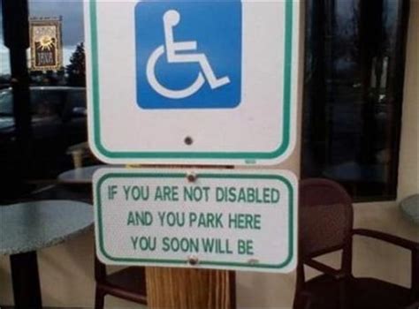 funny handicap parking sign - Dump A Day