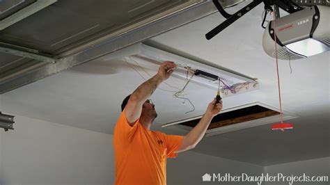 How to Install Garage Lighting - Mother Daughter Projects