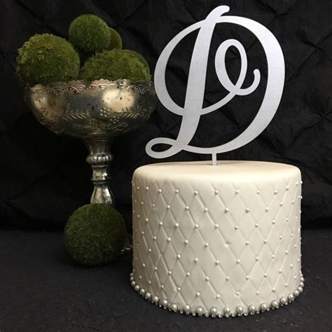 Monogram Cake Topper Letter Cake Topper Wedding Cake Topper | Etsy