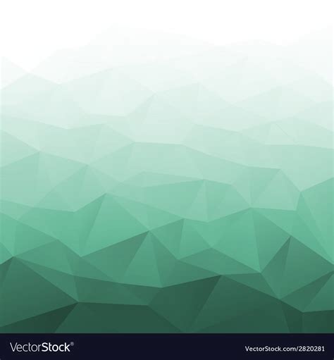 Abstract gradient green geometric background Vector Image