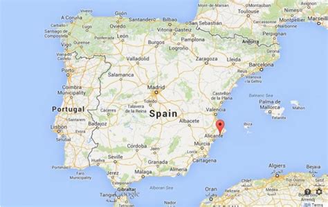 Benidorm On Map Of Spain | secretmuseum