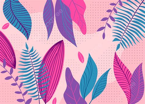 Pink Blue Tropical Leaves Background, Colorful Tropical Wallpaper, Wallpaper, Desktop Wallpaper ...