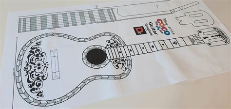 Printable Coco Guitar Template - Printable World Holiday