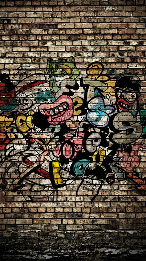 Download Gritty Wall Graffiti Iphone Wallpaper | Wallpapers.com