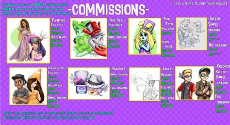 Art Commission Sheet Template