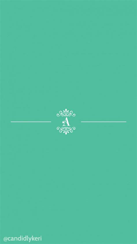 Download Letter A Pastel Green Aesthetic Wallpaper | Wallpapers.com